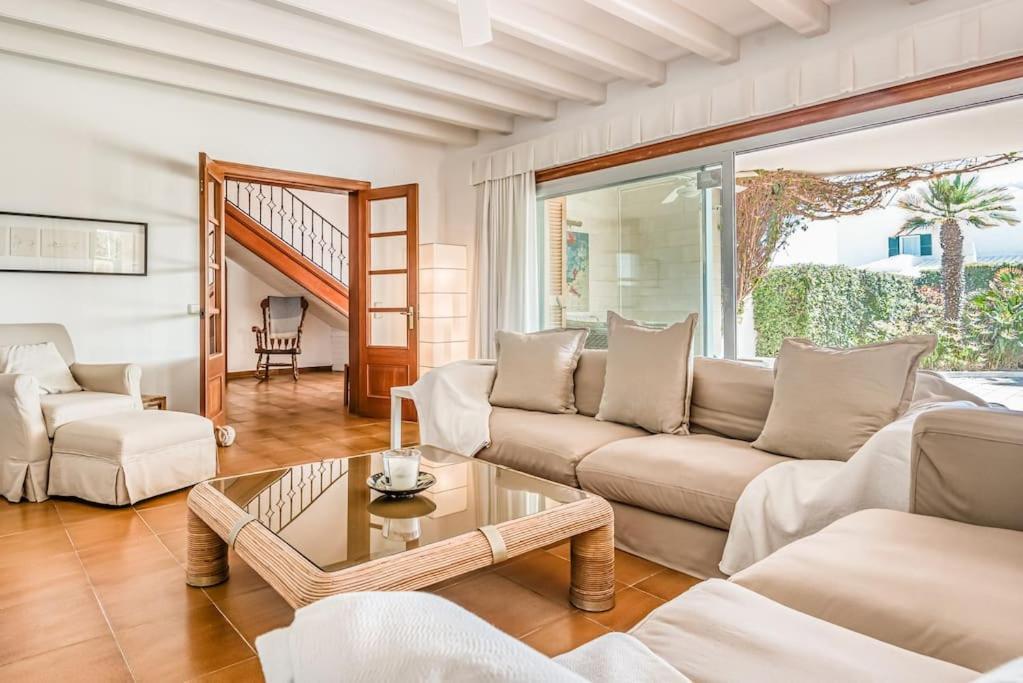La Calma Espectacular Villa Con Jardin Y Piscina En Menorca S'Algar Exteriör bild